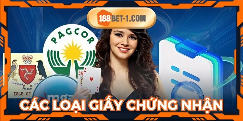 Danh sách giấy phép hoạt động mà nhà cái đang có