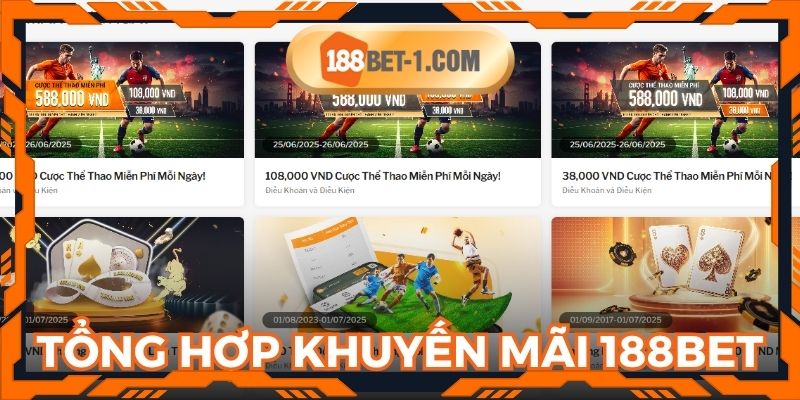 Bật mí số lượng khuyến mãi khổng lồ tại nhà cái online 188BET