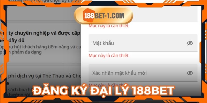 Đăng ký đại lý 188BET dễ dàng cho mọi thành viên