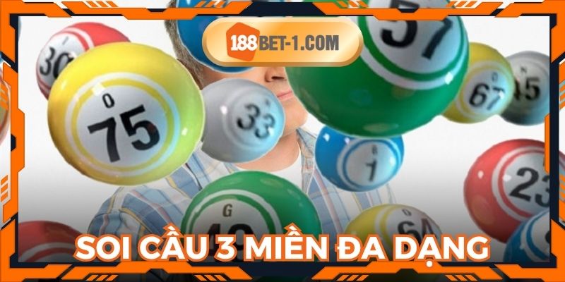 Soi cầu 3 miền Bắc Trung Nam với kỹ thuật đa dạng
